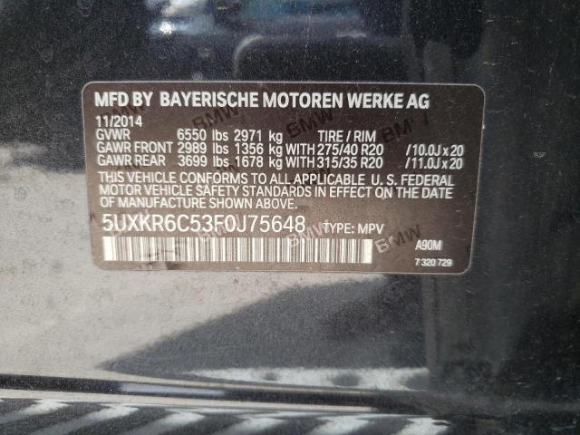 5UXKR6C53F0J75648 2015 BMW X5, photo no. 13