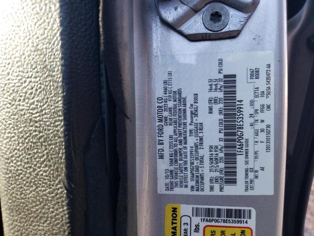 1FA6P0G78E5359914 Ford FUSION S