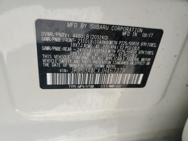 JF2SJAWCXJH467279 Subaru Forester 2.5i Touring