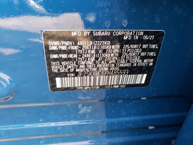 JF2SKAMC6PH485593 Subaru Forester Wilderness