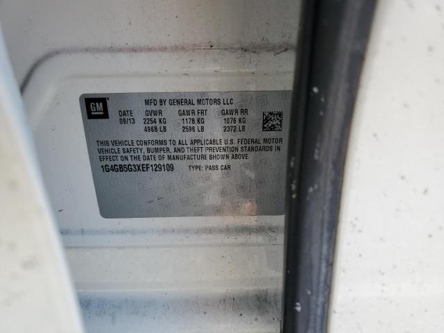 1G4GB5G3XEF129109 Buick Lacrosse