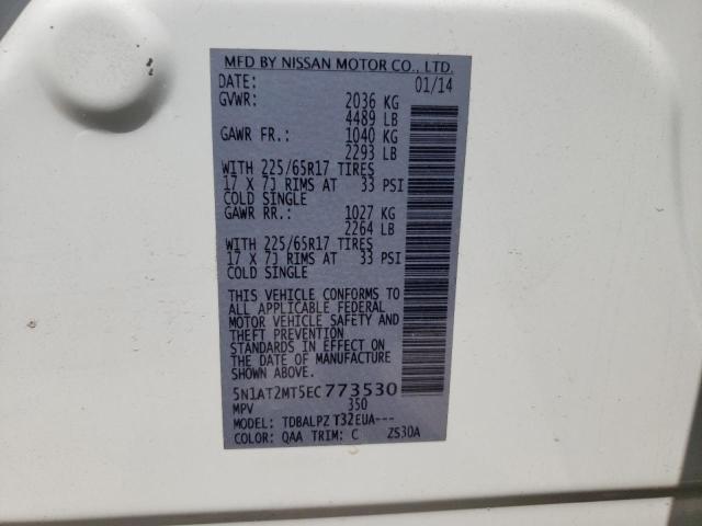 5N1AT2MT5EC773530 Nissan ROGUE S