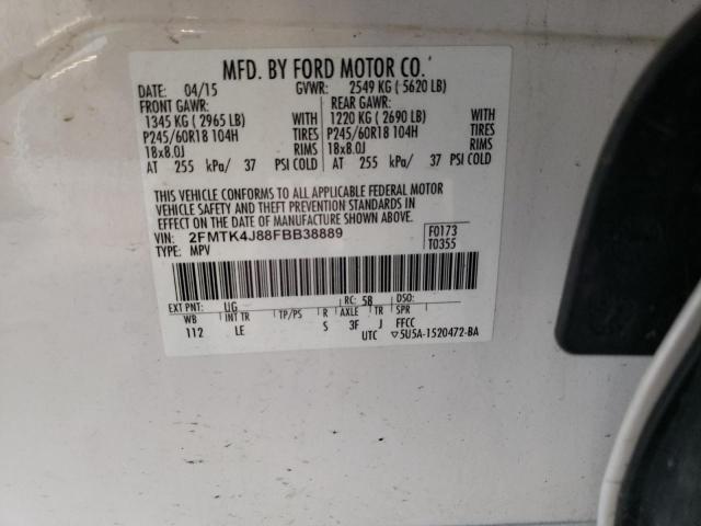 2FMTK4J88FBB38889 2015 FORD EDGE, photo no. 13