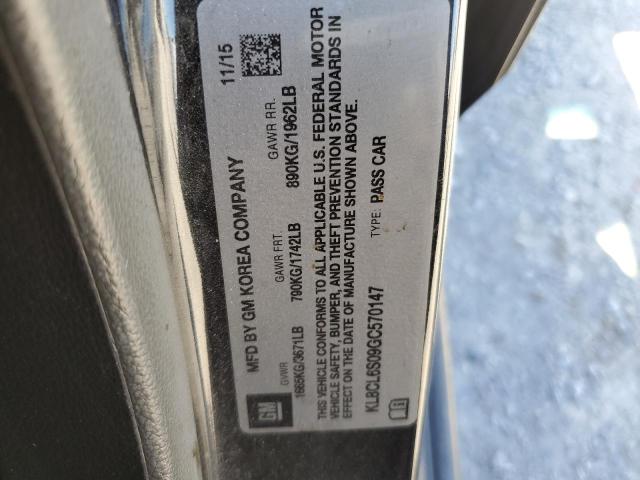 2016 CHEVROLET SPARK EV 2 - KL8CL6S09GC570147