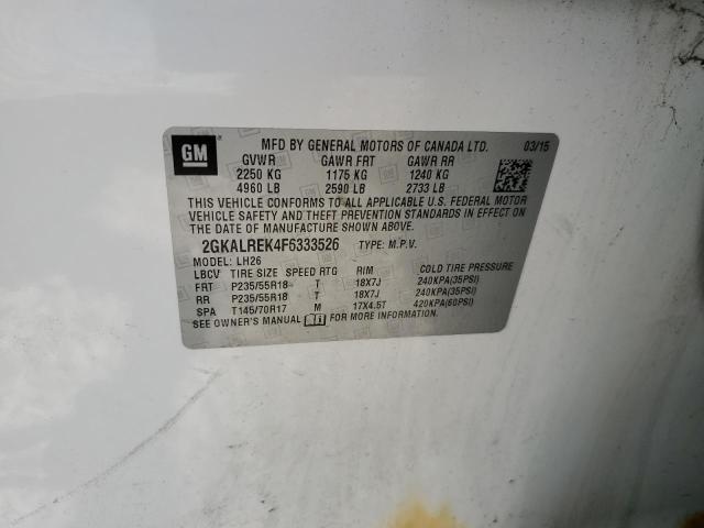 2GKALREK4F6333526 GMC Terrain Sle