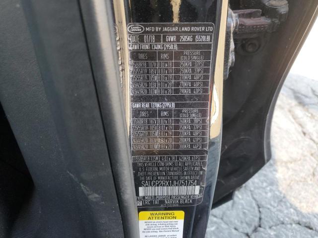 SALCP2RX1JH751754 Land Rover Discovery Sport Se