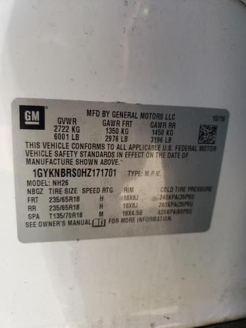 1GYKNBRS0HZ171701 Cadillac XT5 LUXURY