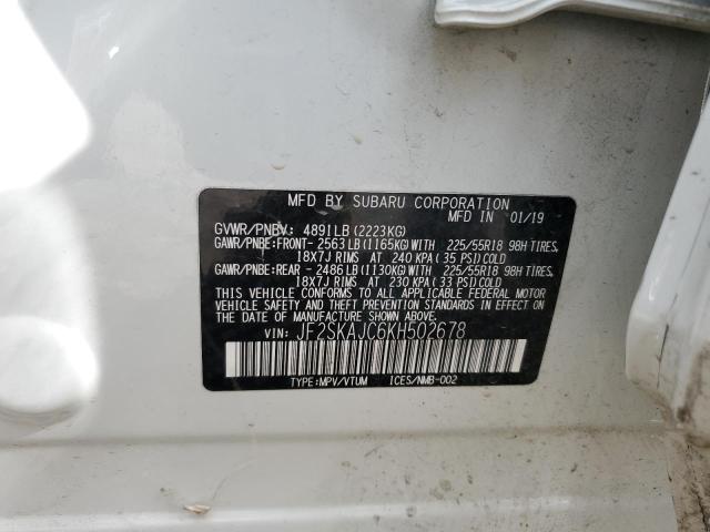 JF2SKAJC6KH502678 Subaru Forester Sport