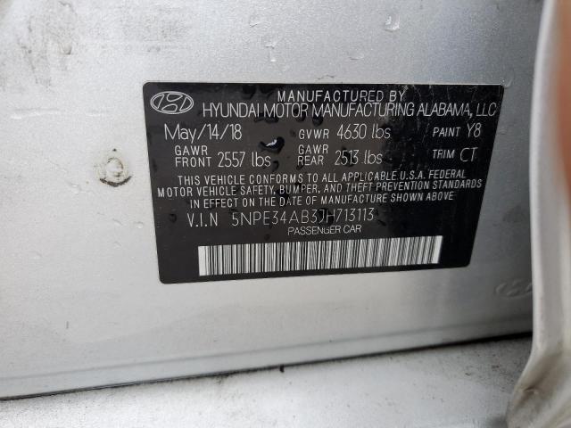 5NPE34AB3JH713113 Hyundai Sonata Sport