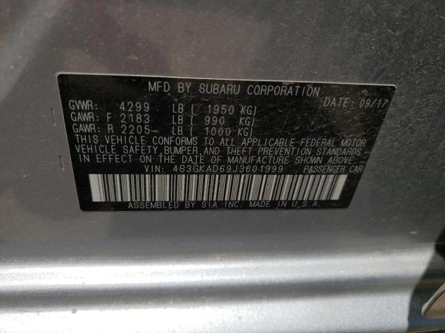 4S3GKAD69J3601999 Subaru Impreza Premium Plus