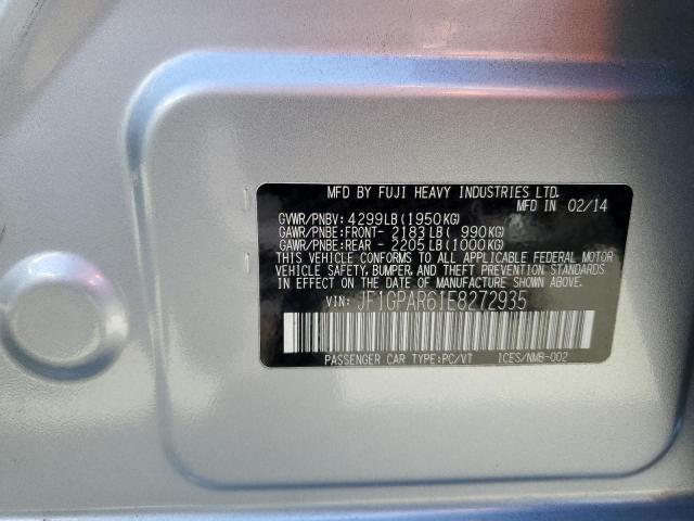 JF1GPAR61E8272935 Subaru Impreza Sport Limited