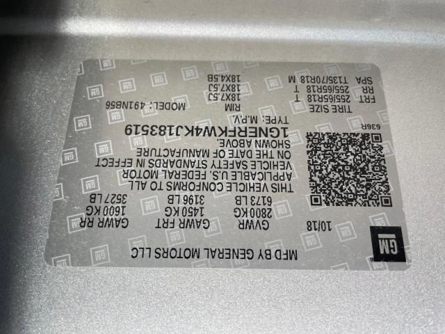 1GNERFKW4KJ183519 Chevrolet Traverse Ls