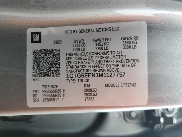 2021 GMC CANYON DEN 1GTG6EEN1M1127757