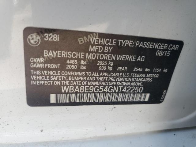 WBA8E9G54GNT42250 BMW 328 I Sulev