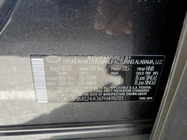 5NMS24AJ6PH490701 Hyundai Santa Fe Sel