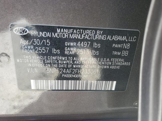 5NPE24AF2FH233061 Hyundai SONATA SE