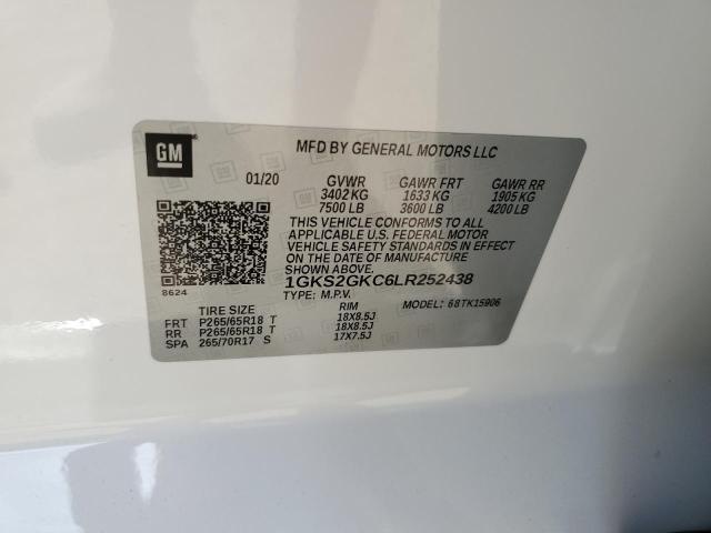 1GKS2GKC6LR252438 GMC Yukon Xl K1500 Slt