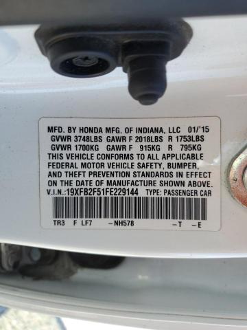 19XFB2F51FE229144 Honda Civic Lx