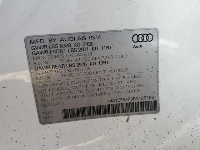 VIN WA1CFAFP3EA106296 2014 Audi Q5, Premium no.13