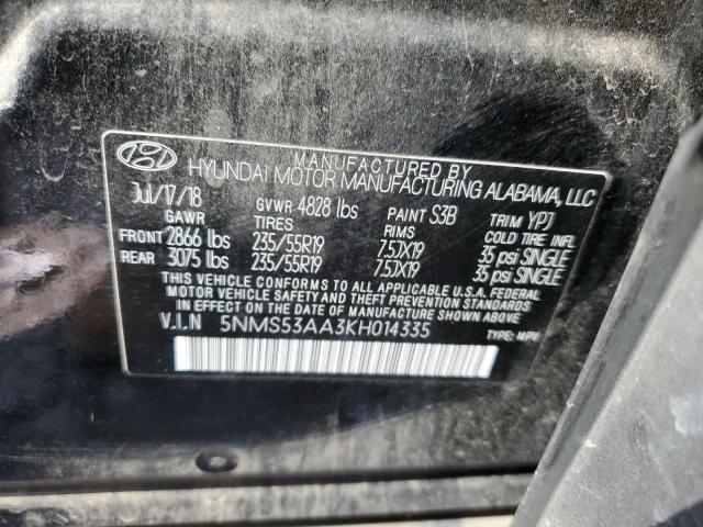 2019 HYUNDAI SANTA FE L - 5NMS53AA3KH014335