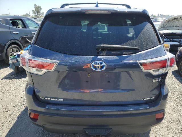 VIN 5TDDCRFH8ES006594 2014 Toyota Highlander, Hybri... no.6