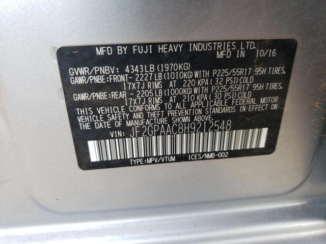 JF2GPAAC8H9212548 Subaru Crosstrek