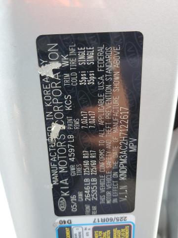 KNDPM3AC2H7122617 KIA Sportage Lx
