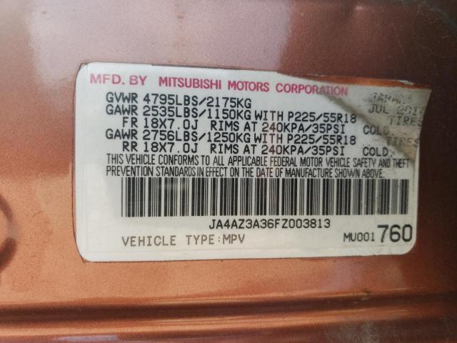 JA4AZ3A36FZ003813 Mitsubishi Outlander Se