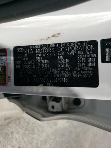 KNDCB3LC2J5179418 KIA NIRO FE