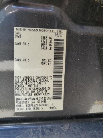 1N4BL4CV8NN424038 Nissan ALTIMA SR