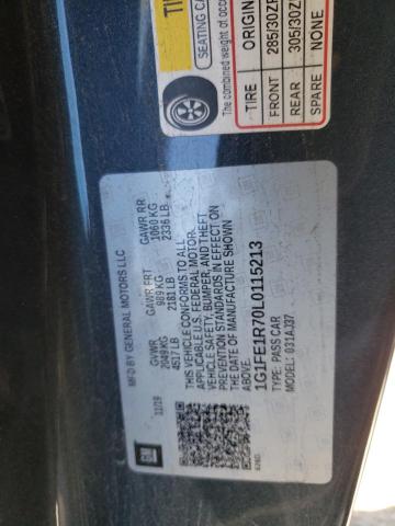 2020 CHEVROLET CAMARO LZ - 1G1FE1R70L0115213