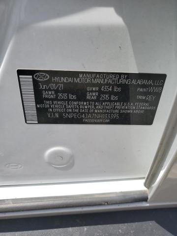 HYUNDAI SONATA 2022 Білий