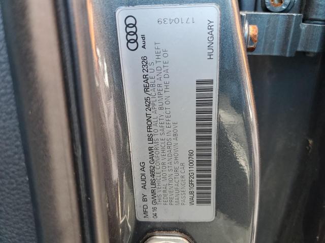 2016 AUDI S3 PREMIUM - WAUB1GFF2G1100760