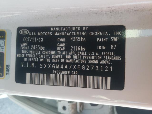 5XXGM4A7XEG273121 KIA Optima Lx