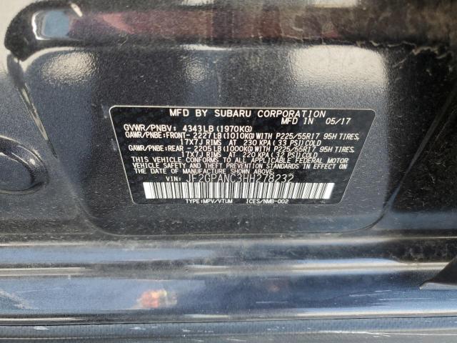 JF2GPANC3HH278232 Subaru Crosstrek Limited