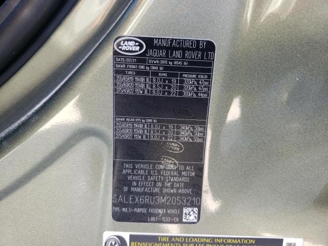 2021 LAND ROVER DEFENDER 9 - SALEX6RU3M2053210