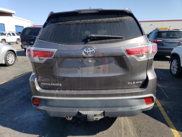 VIN 5TDJKRFH6ES021696 2014 Toyota Highlander, Xle no.6