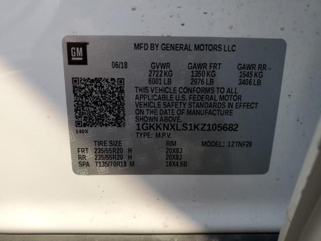 1GKKNXLS1KZ105682 GMC Acadia Denali