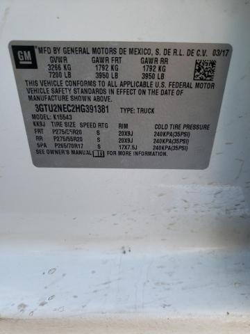 3GTU2NEC2HG391381 GMC Sierra K1500 Slt
