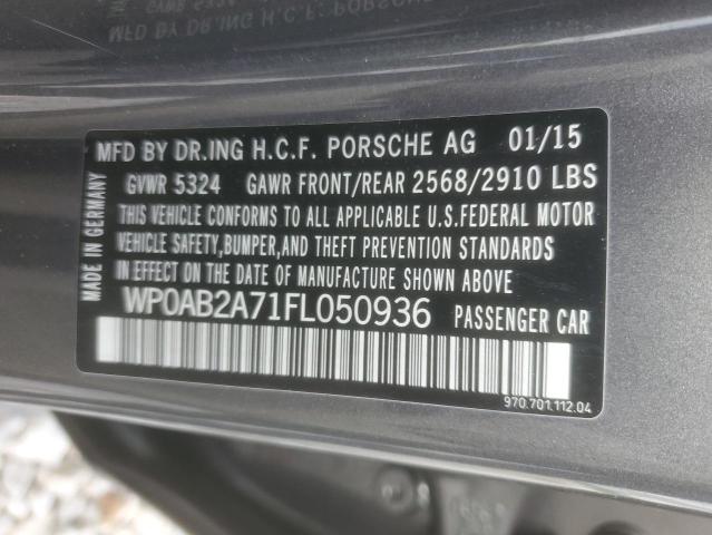 2015 PORSCHE PANAMERA S - WP0AB2A71FL050936