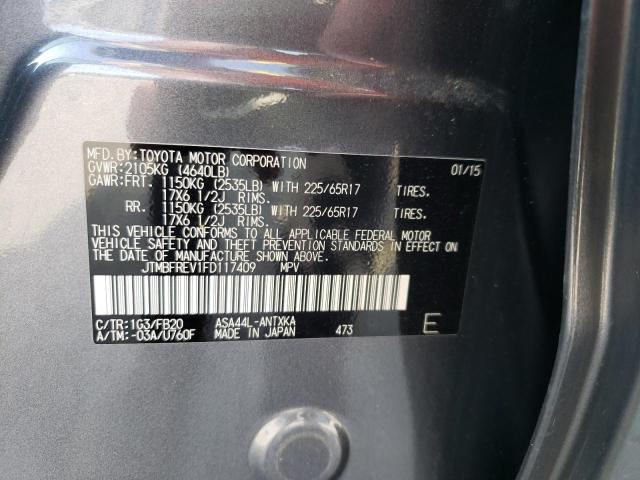 JTMBFREV1FD117409 Toyota RAV4 LE