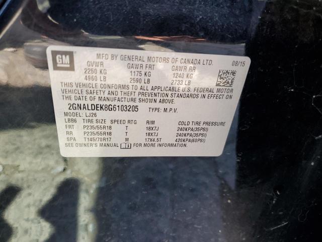 2GNALDEK8G6103205 Chevrolet Equinox Ltz