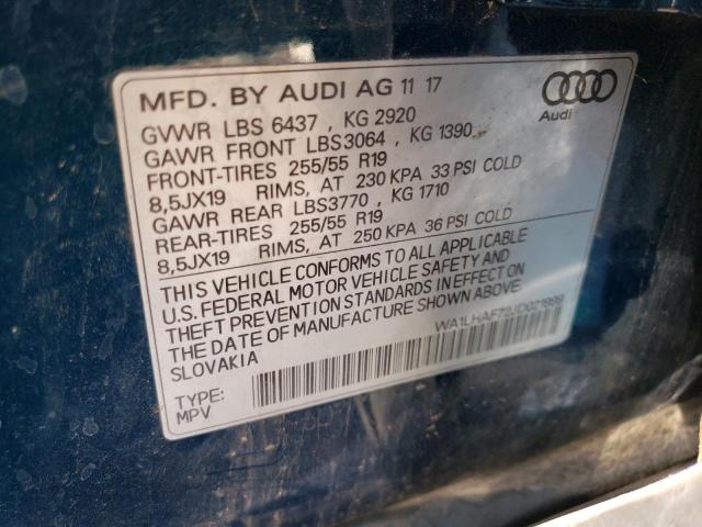 VIN WA1LHAF72JD021999 2018 Audi Q7, Premium Plus no.12