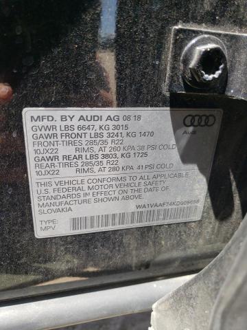 WA1VAAF74KD005656 2019 AUDI Q7, photo no. 13