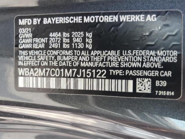 VIN WBA2M7C01M7J15122 2021 BMW 2 Series, 230I no.13