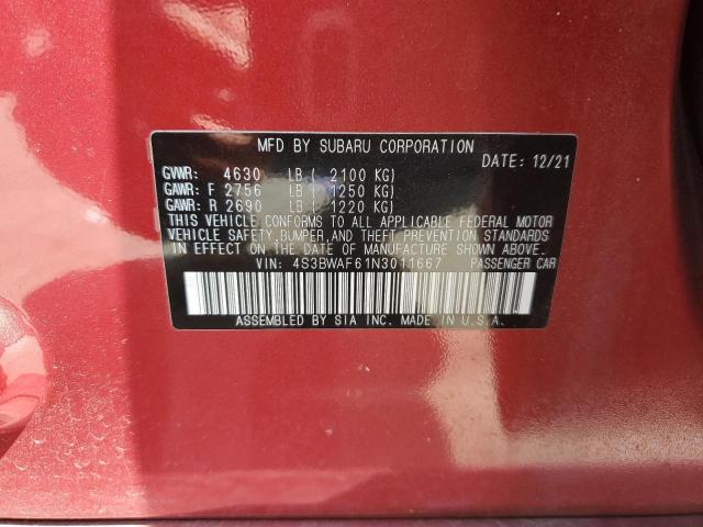 4S3BWAF61N3011667 Subaru Legacy Premium