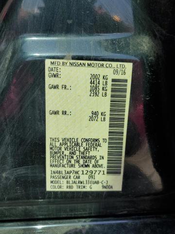1N4BL3AP7HC129771 Nissan Altima 3.5sl