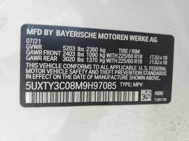 5UXTY3C08M9H97085 2021 BMW X3, photo no. 13