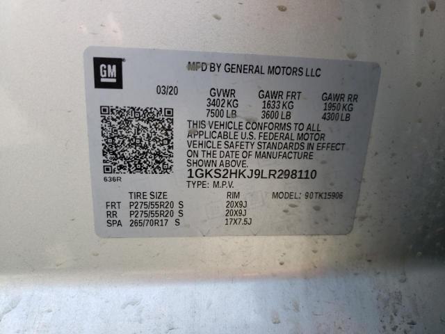 1GKS2HKJ9LR298110 GMC YUKON XL DENALI
