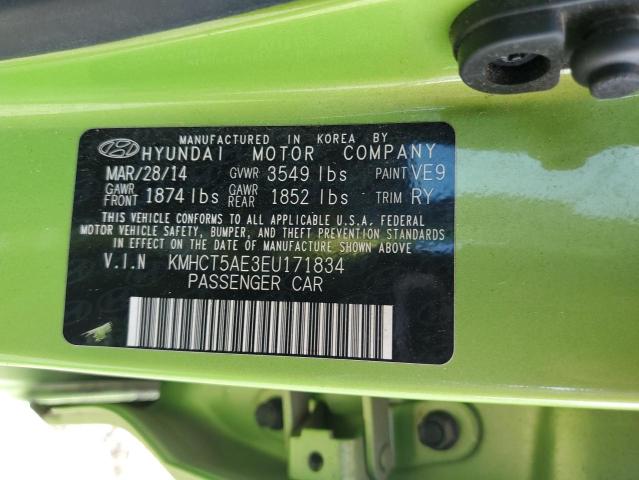 KMHCT5AE3EU171834 Hyundai ACCENT GLS